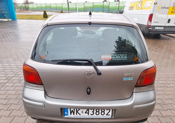 Toyota Yaris cena 7900 przebieg: 298000, rok produkcji 2005 z Brodnica małe 781